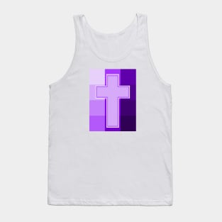 Purple Cross Tank Top